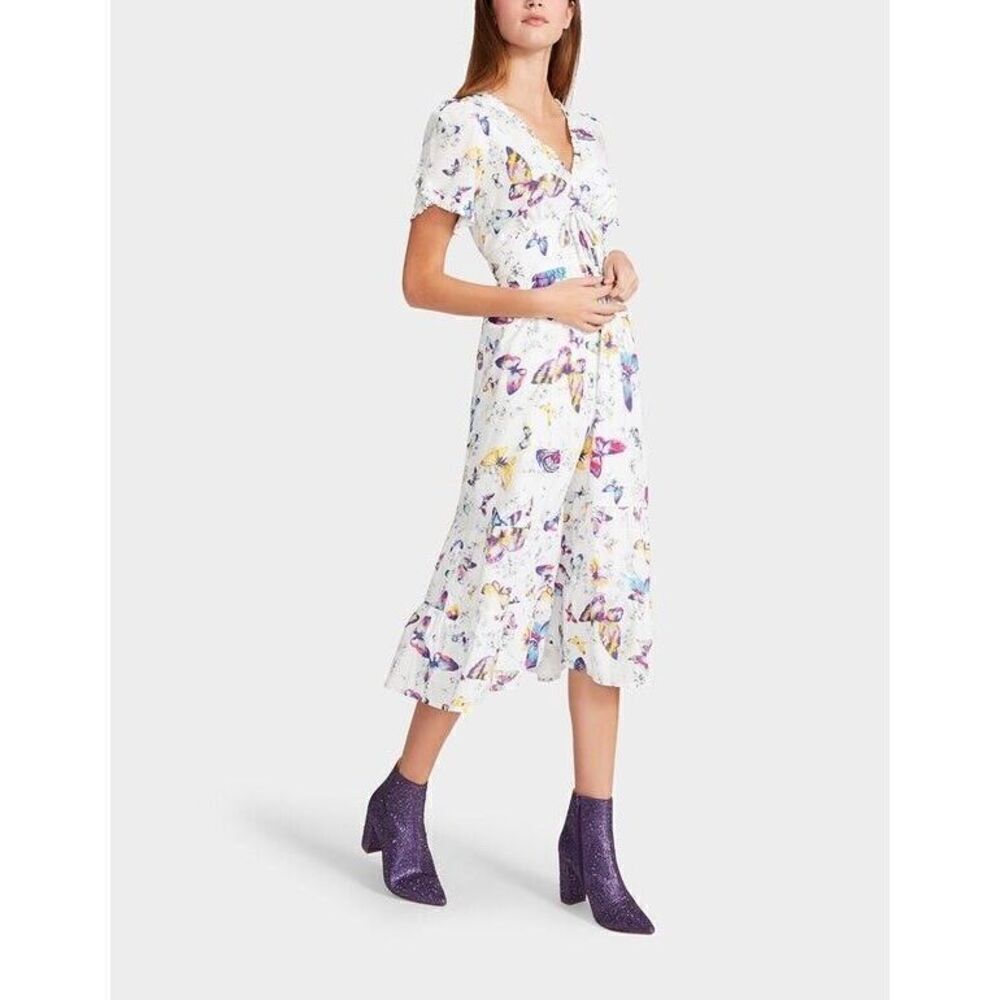Betsey Johnson Butterfly Dance Midi Dress Women’s S